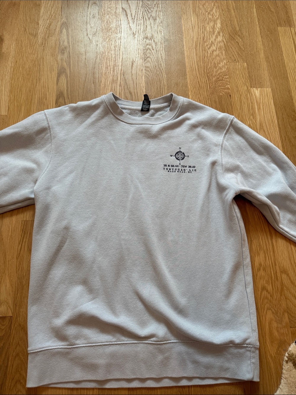 Tortugas lie women’s  Light blue Crewneck Sweatshirt with Compass Logo
